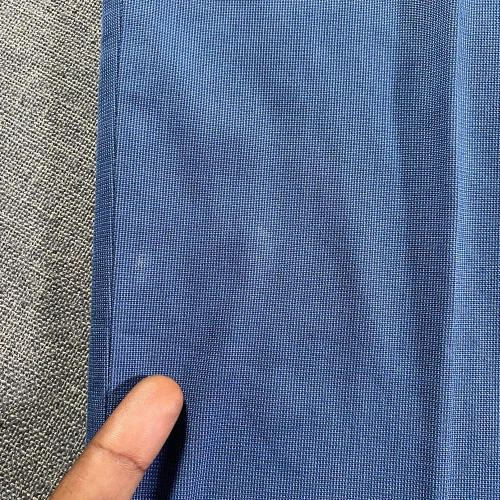 Banana Republic‎ Non Iron Tailored Slim Blue Dress Pants Men 35x30 (Fits 35x26)